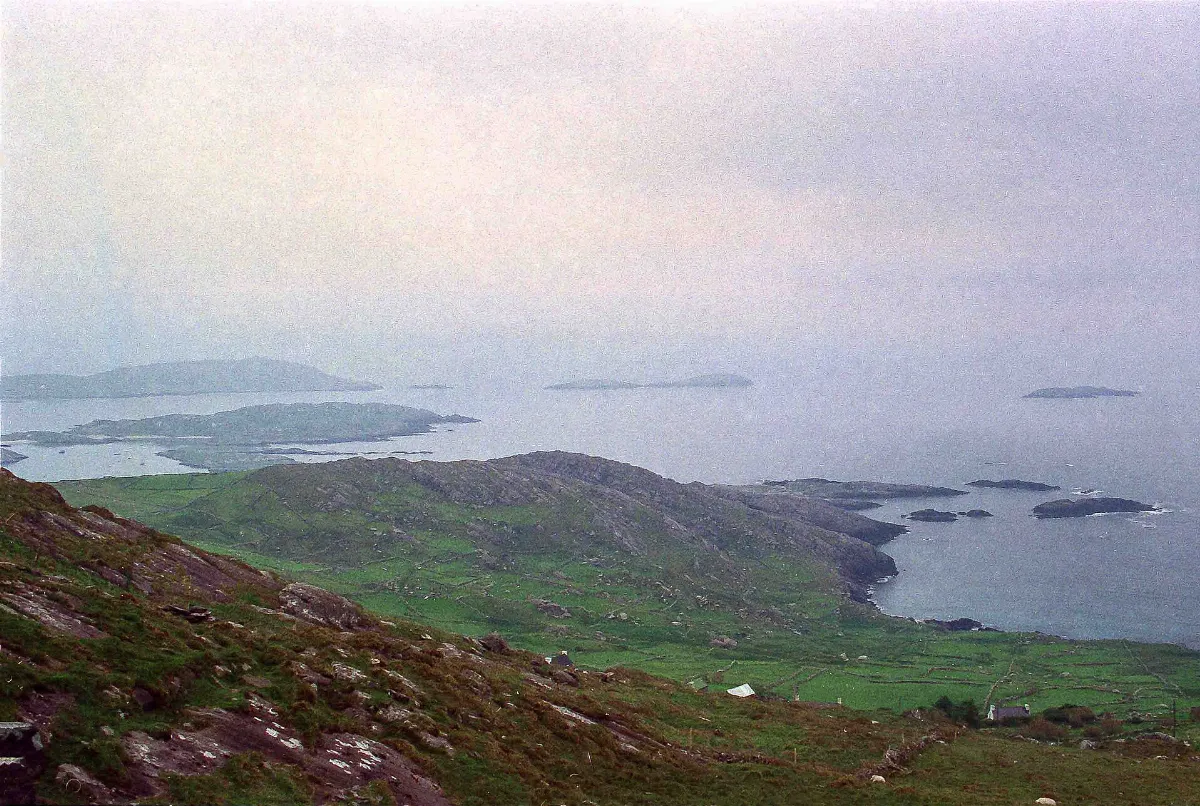View from the Ring of Kerry Lookout - June 1994 - geograph.org.uk - 6748185