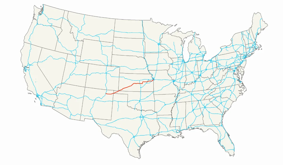 US 56 map