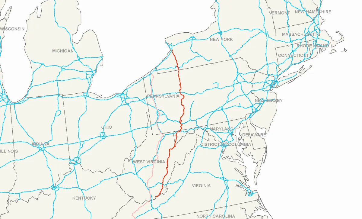 US 219 map