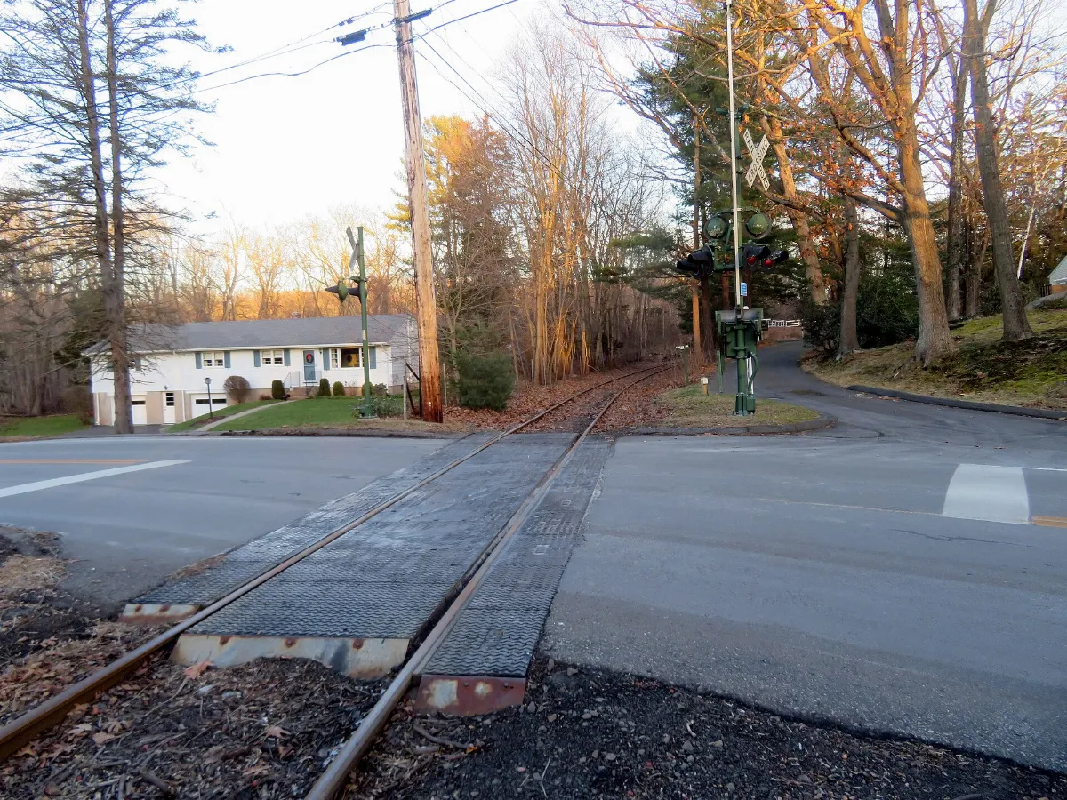 Former site of original Pine Orchard station, December 2019