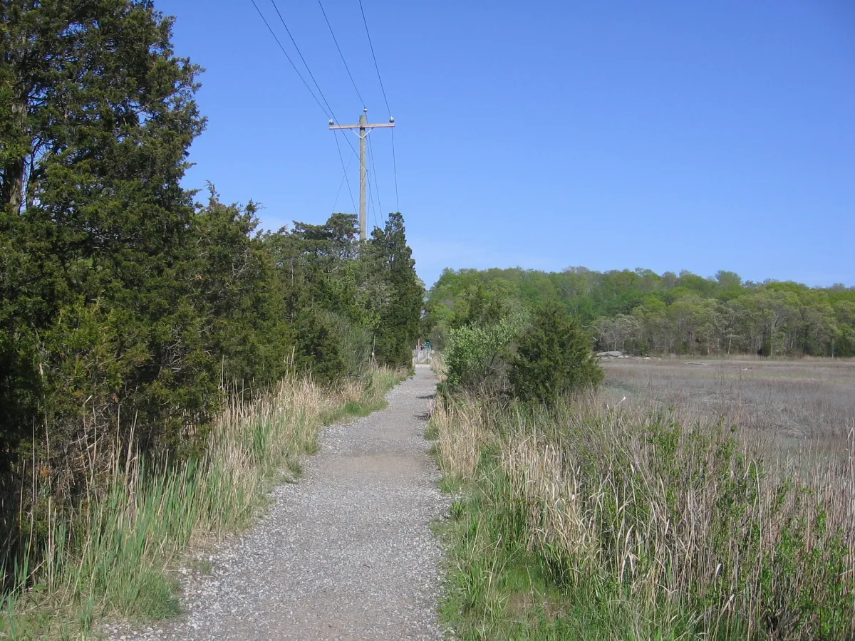 Crushed stone path Branford Trolley Trail 199