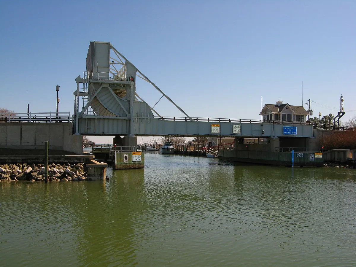 Maryland Route 33 Drawbridge, Tilghman Island, Maryland