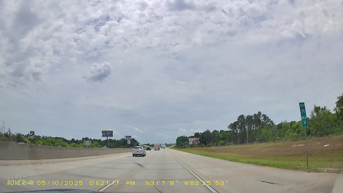 Georgia I75sb MM 38 dashcam