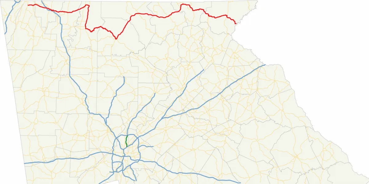 Georgia state route 2 map