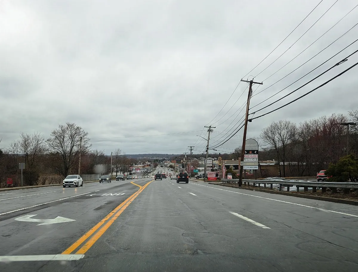 RI 2 nb in Warwick, April 2025