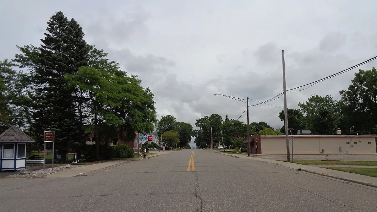 Bay Port, Michigan along M-25