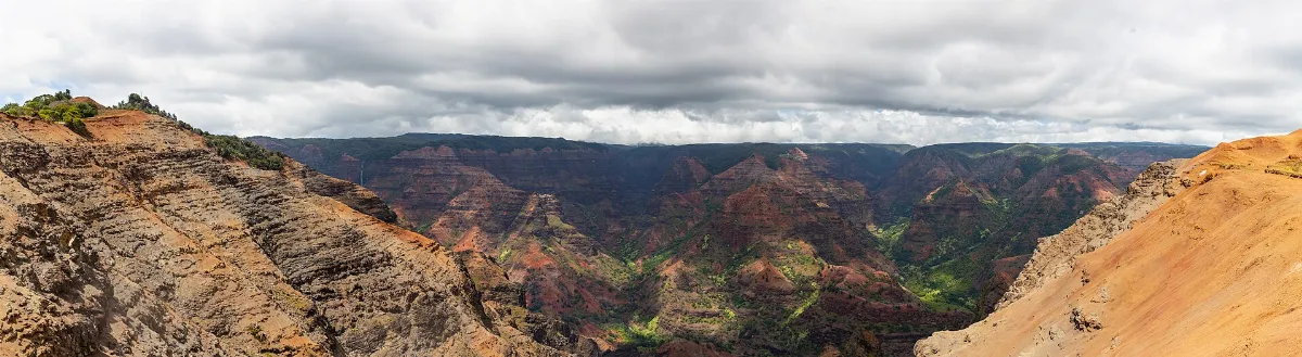 Waimea Canyon State Park Kauai Hawaii pano (32406033368)