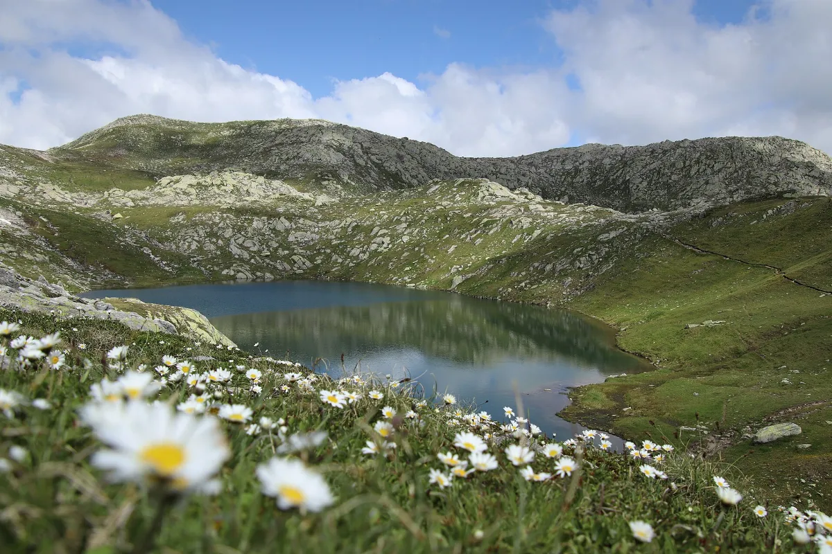 Gotthardpass im Frühling