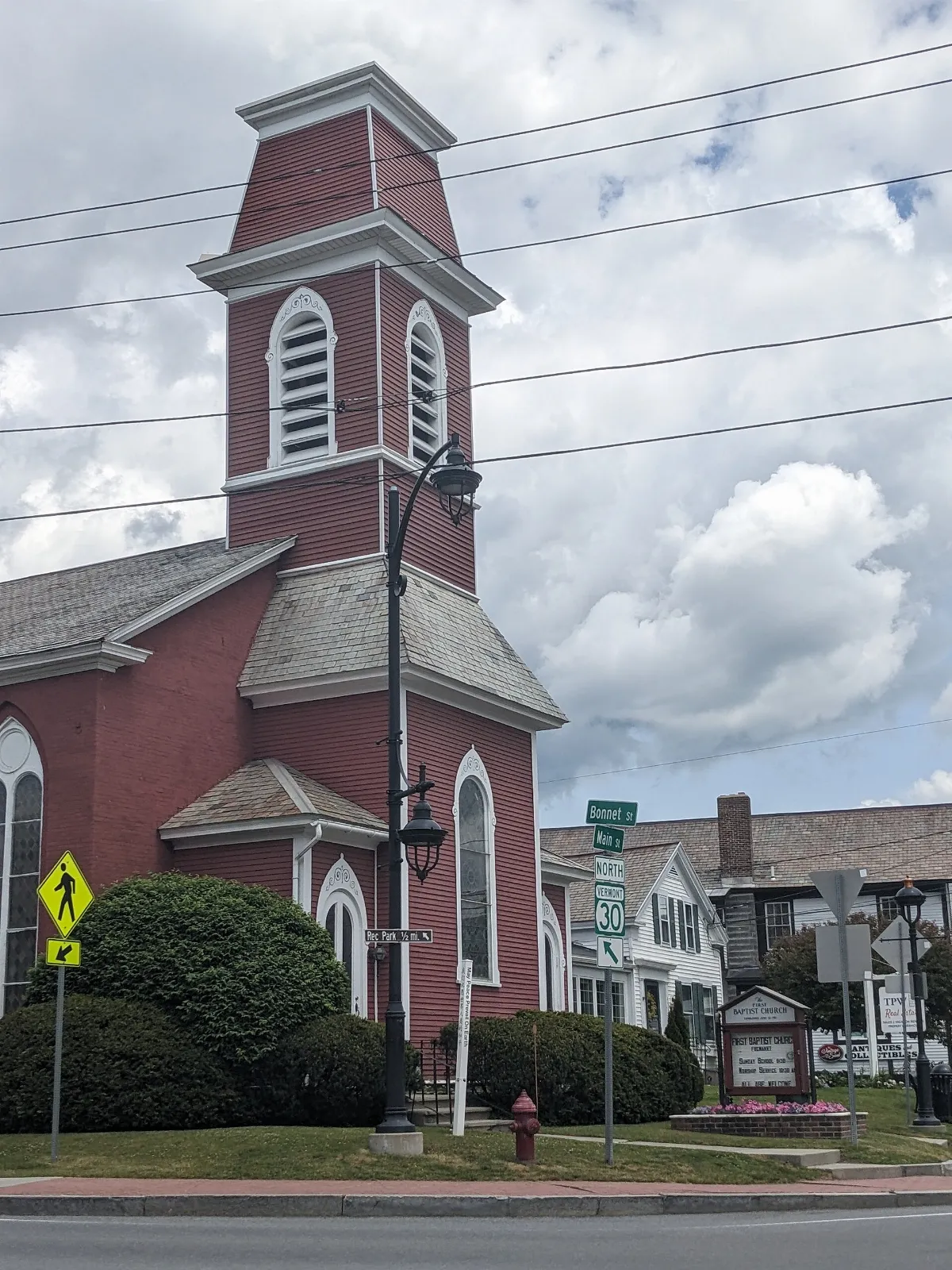 First Baptist Church 4895 Main Street Manchester Center VT June 2023