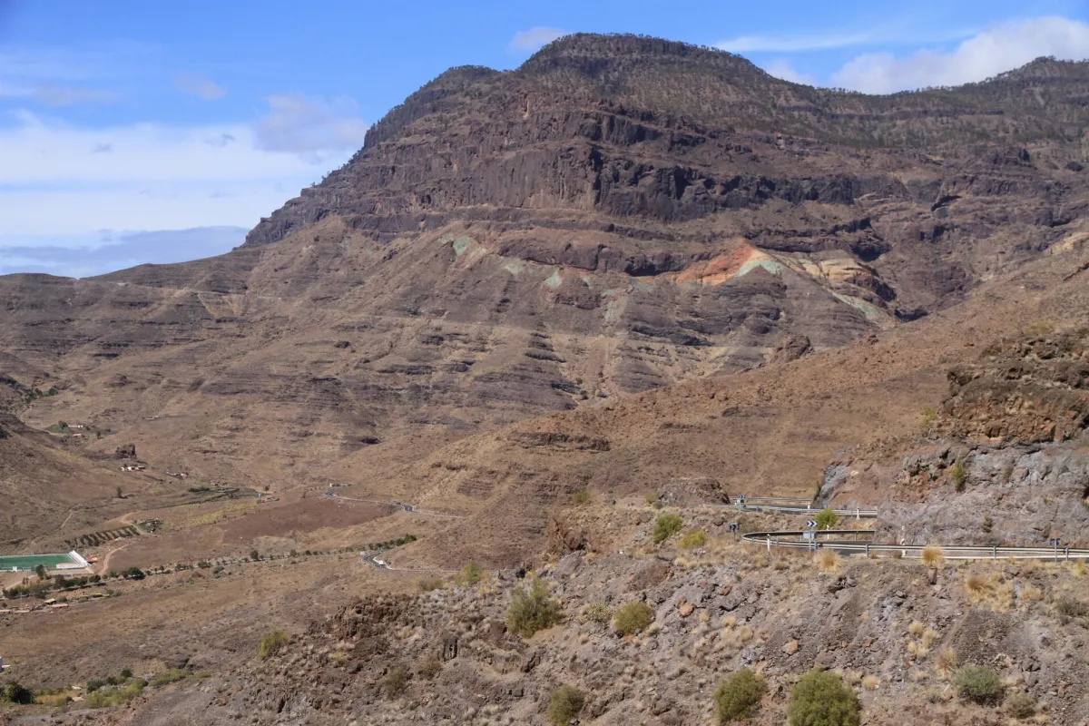 Los Azulejos - Volcanic Hillside in Gran Canaria - 20120214