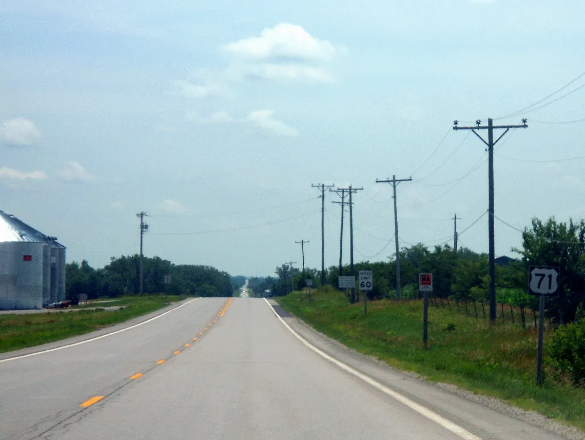 US 71, Nodaway County, Missouri