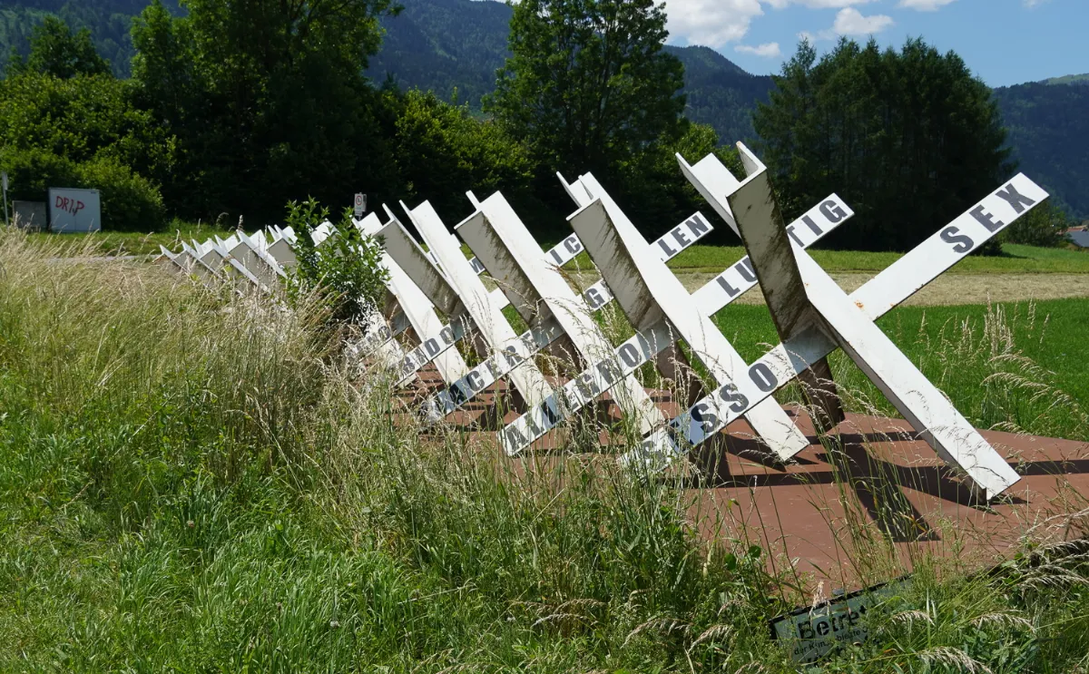 Panzerigel, Straßensperren an der B109 Wurzenpass Straße, Kärnten