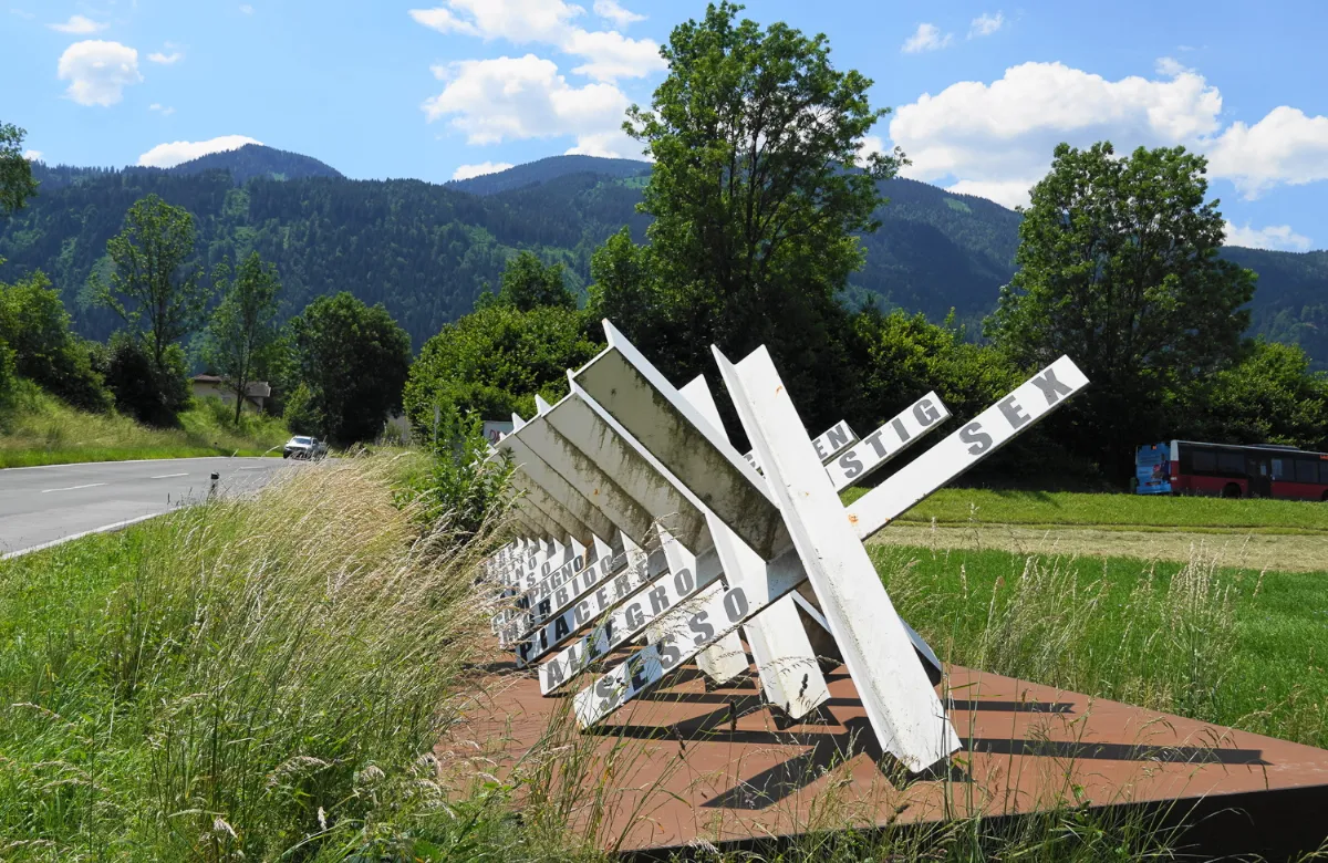 Panzerigel, Straßensperren an der B109 Wurzenpass Straße, Kärnten 03